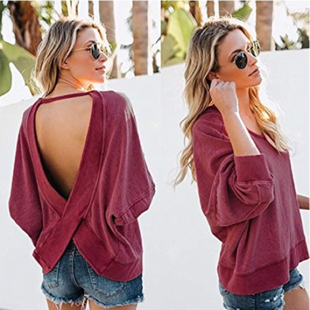 ⭐️HP🌹ISABELLA Womens Open Back Top🌹